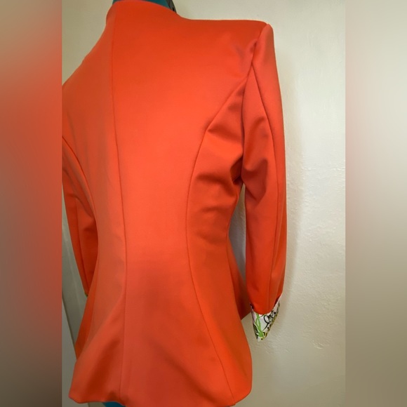 SALE Vintage jacket, vintage blazer, blazer jacket, orange blazer, orange jacket - Picture 4 of 4